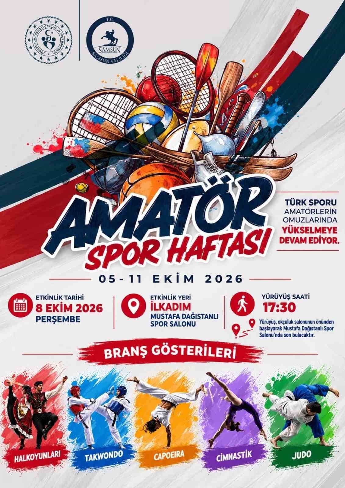Samsun'da Amatör Spor Haftası Coşkusu
