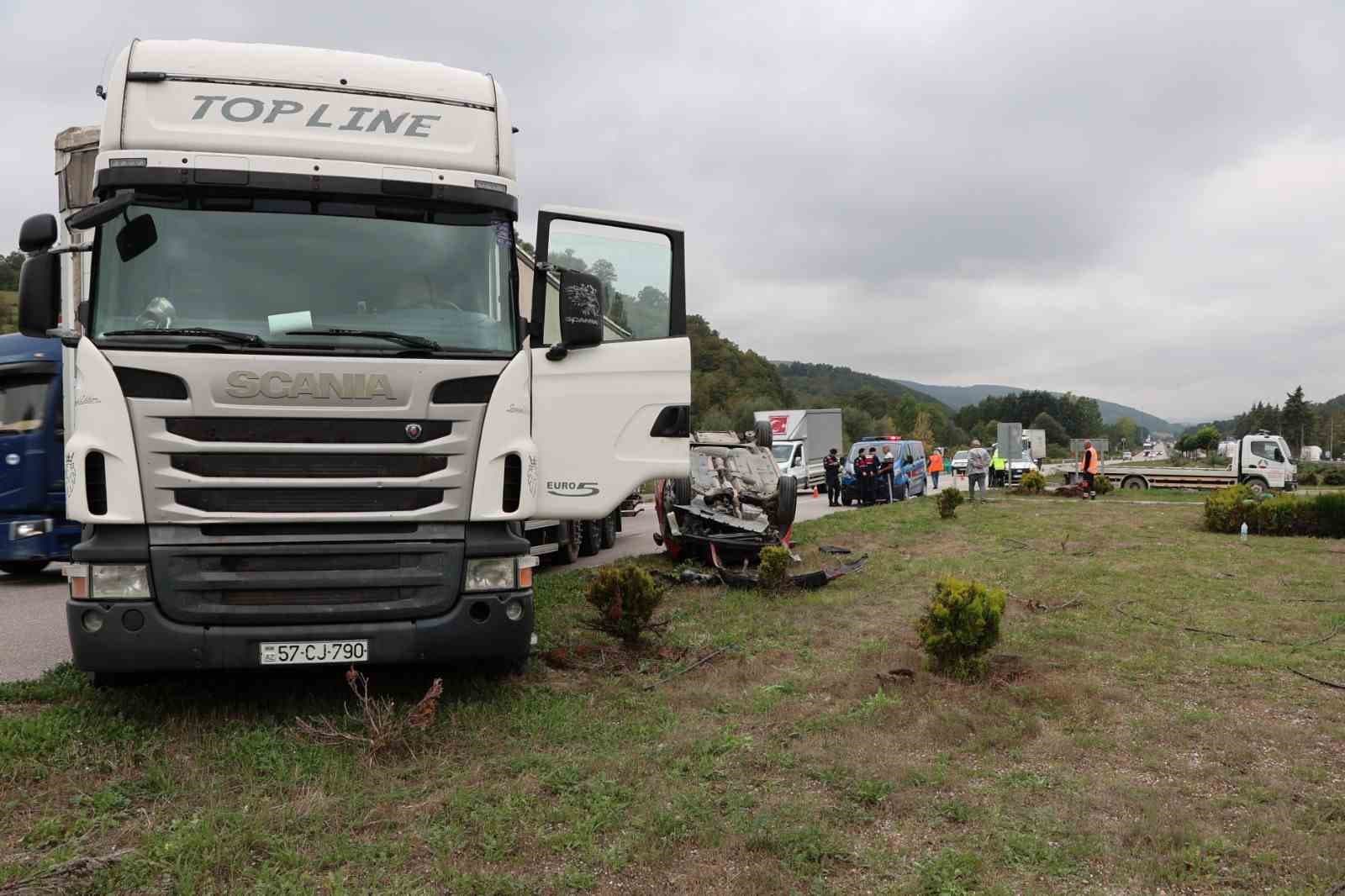 Samsun'da Tır ile Otomobil Çarpıştı: 1 Yaralı
