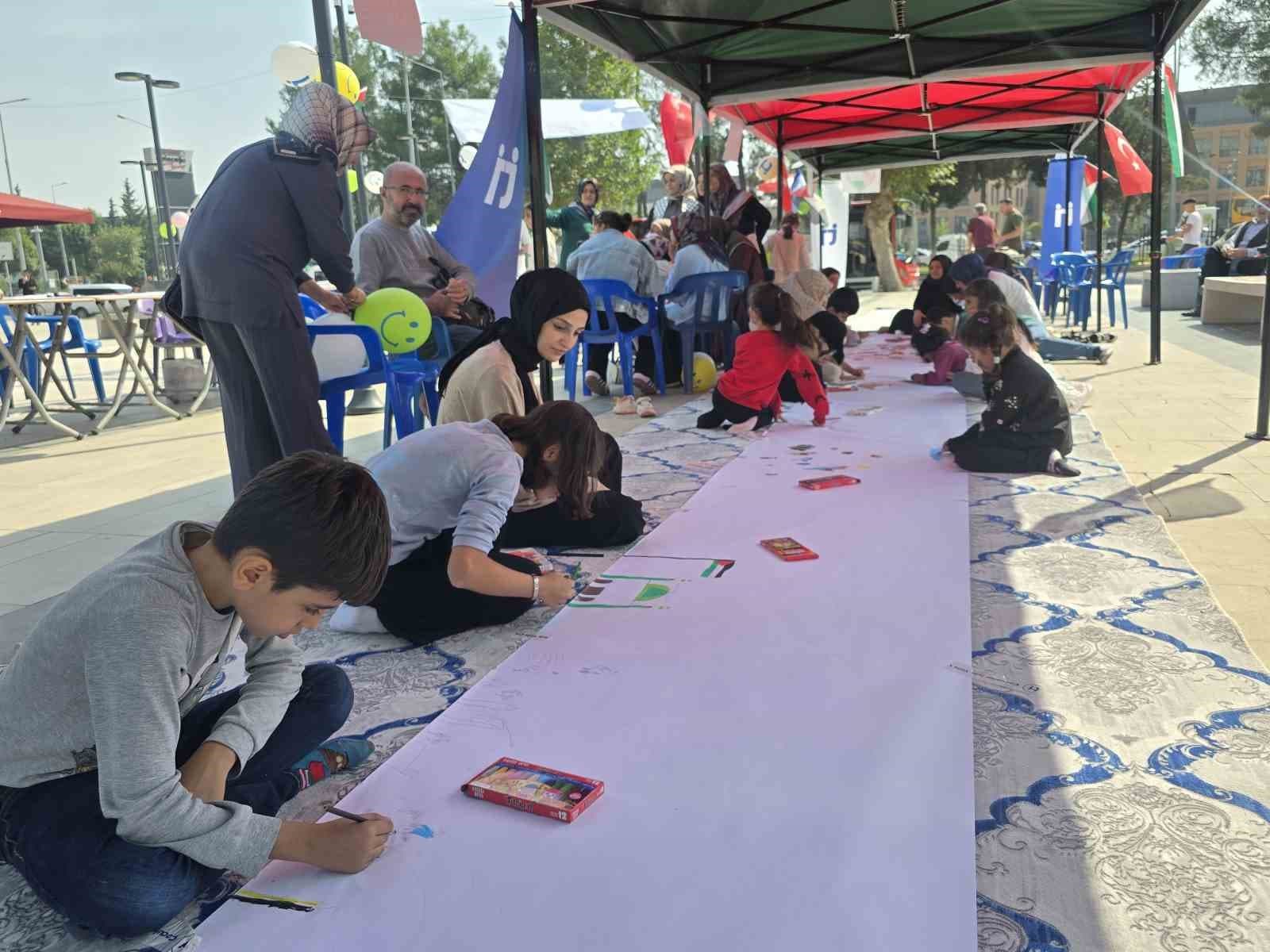 Adıyamanlı Çocuklardan Filistinli Akranlarına Renkli Destek