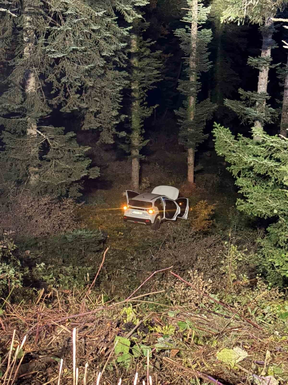 Bolu'da Otomobil Uçuruma Yuvarlandı: 4 Kişi Yaralandı