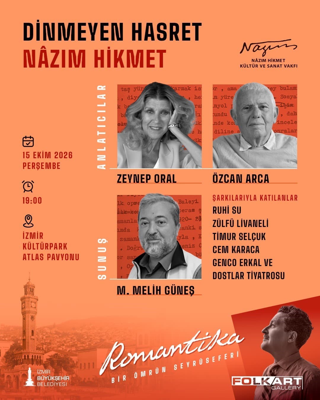 Nâzım Hikmet'in Yaşamı ve Sanatı Dört Özel Etkinlikle Ele Alınacak