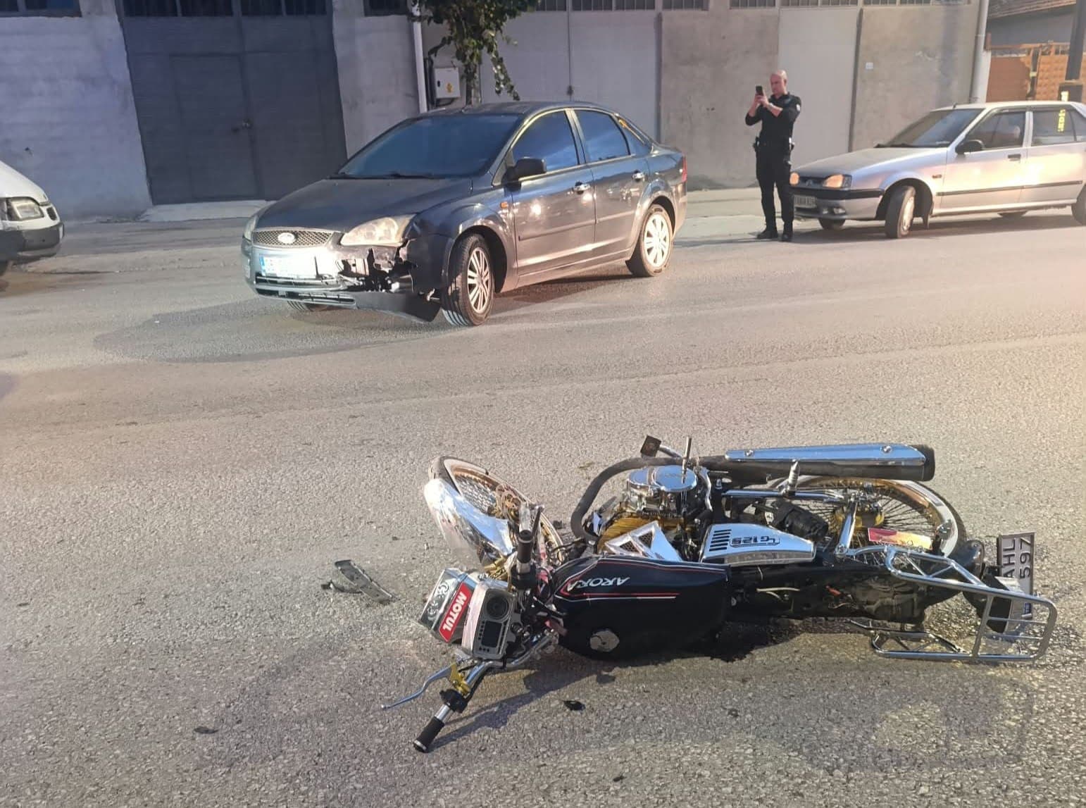 Çorum'da Trafik Kazası: Motosiklet Sürücüsü Yaralandı