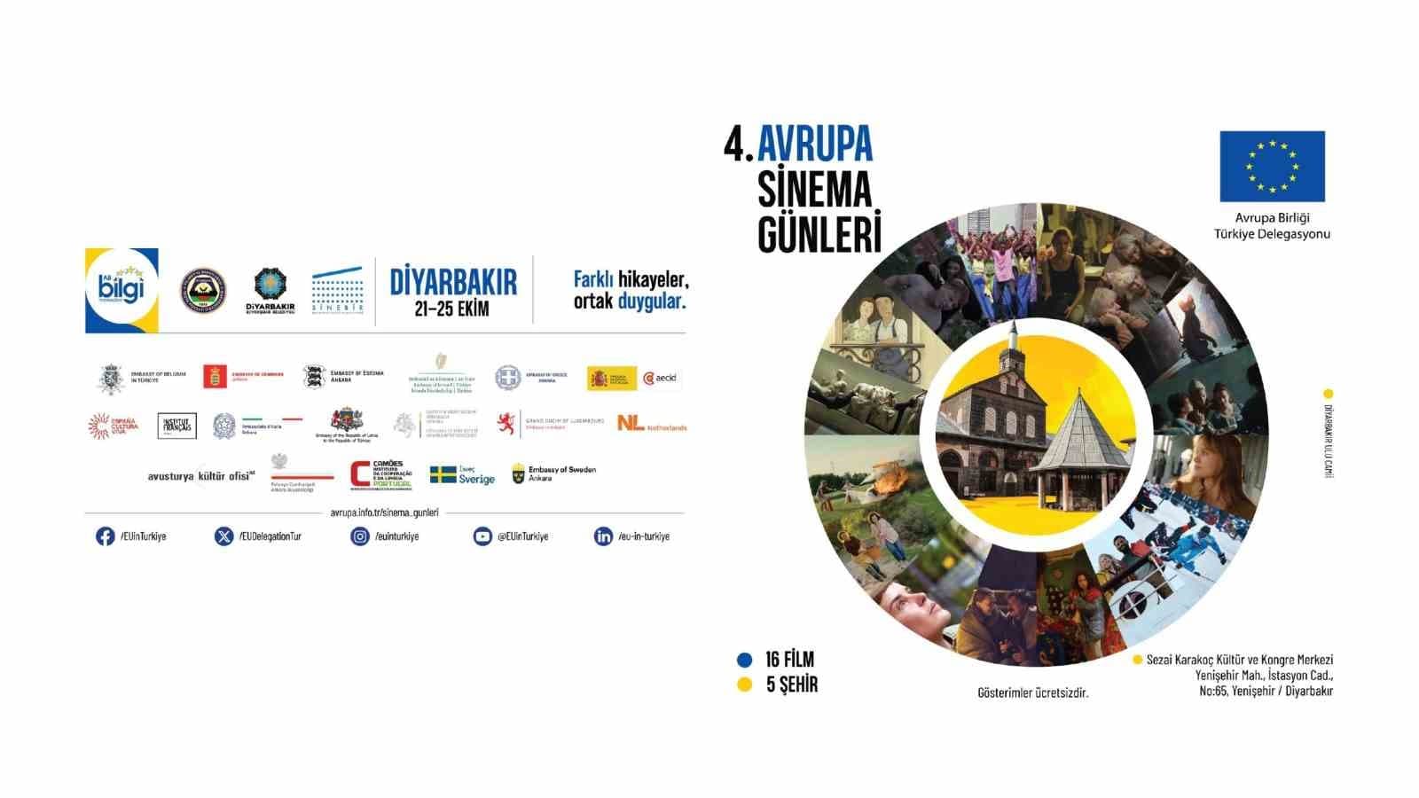 Diyarbakır'da 4. Avrupa Sinema Günleri Heyecanı Başlıyor