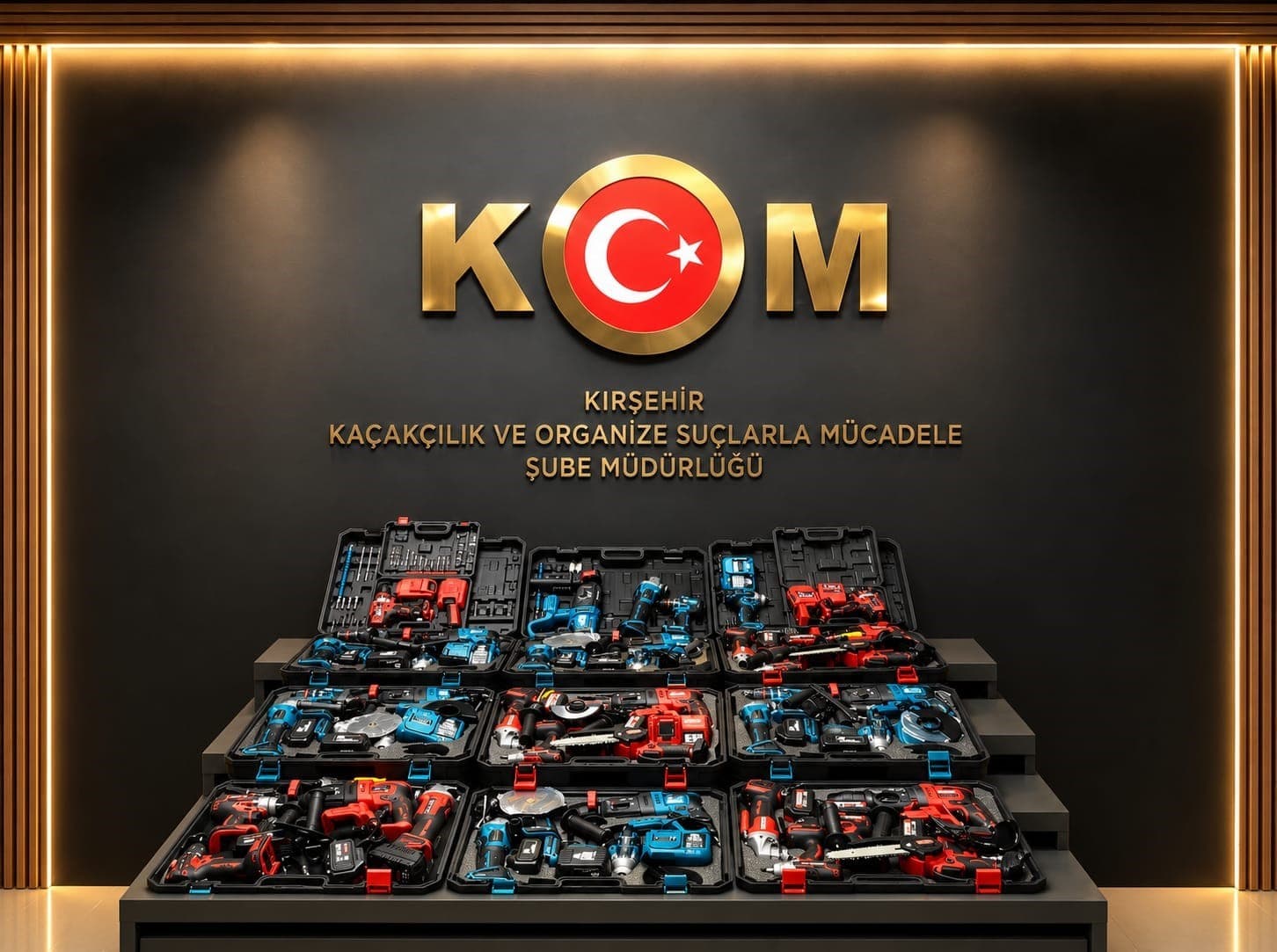 Kırşehir'de Kaçak Matkap ve Testere Setleri Ele Geçirildi