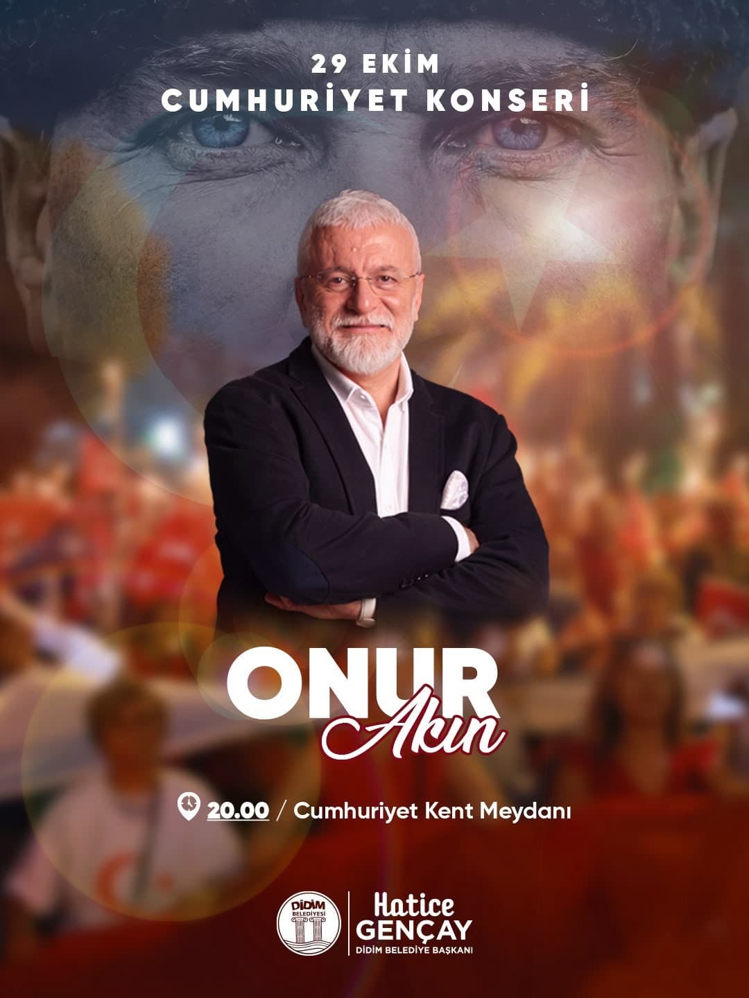 Didim'de Cumhuriyet Bayramı Coşkusu: Fener Alayı ve Onur Akın Konseri