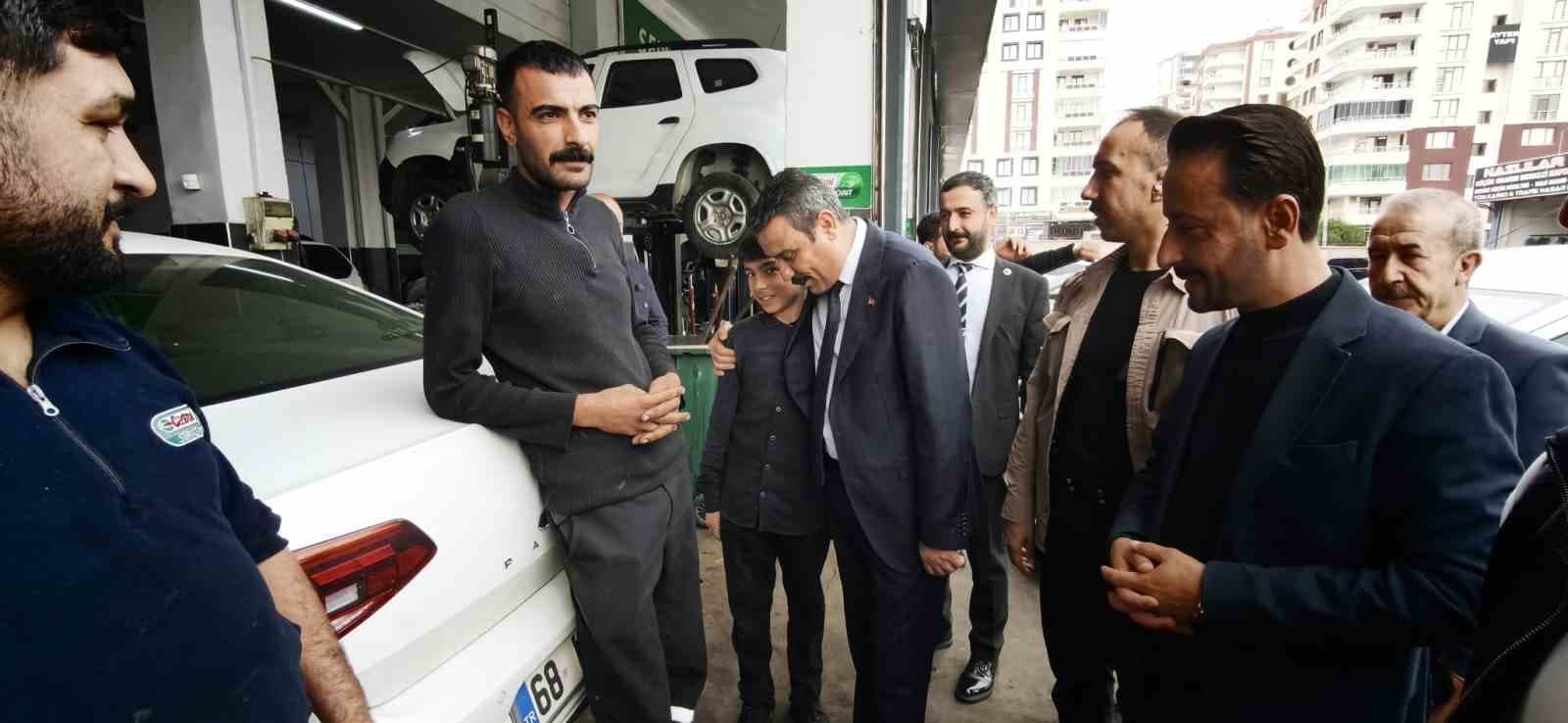 MHP Diyarbakır İl Başkanı Hasan Özcoşkun'dan 3. Sanayi Sitesi'ne Ziyaret