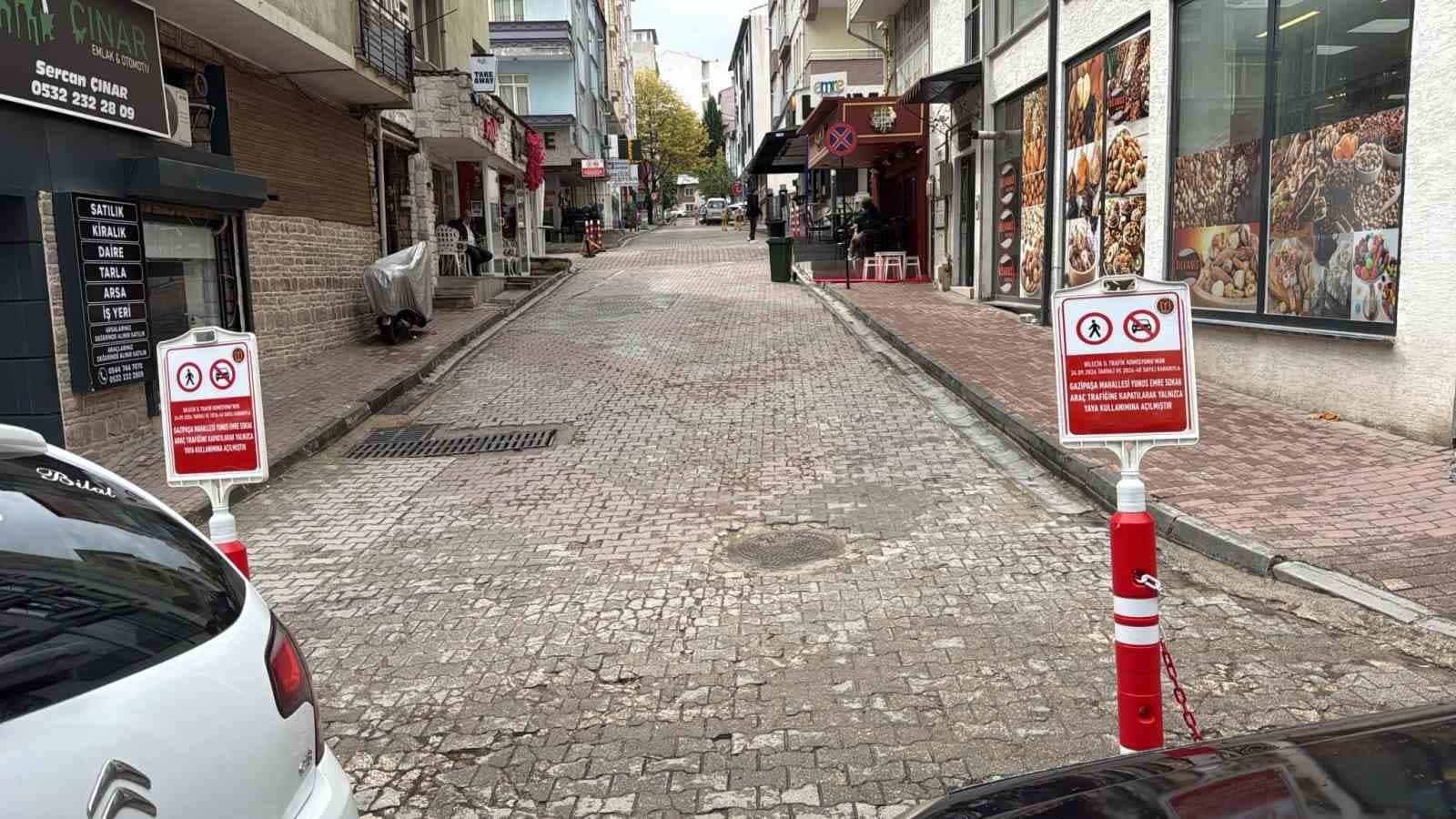 Bilecik'te Yunus Emre Sokak Yayalaştırıldı