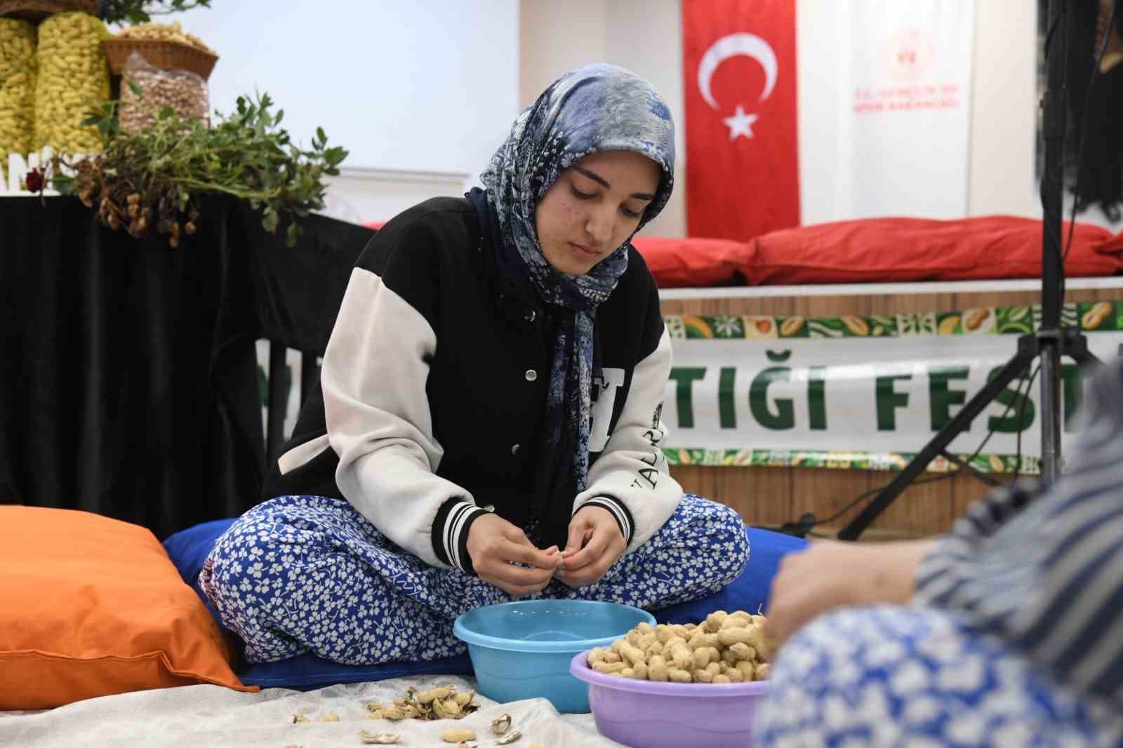 Osmaniye'de Üniversiteli Gençlerden Renkli Fıstık Kırma Yarışı
