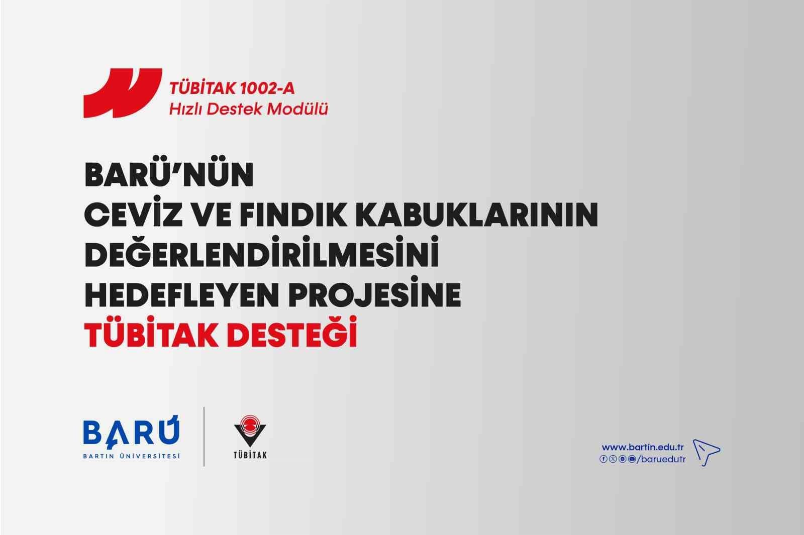 Bartın Üniversitesinin Tarımsal Atıkları Değerlendirme Projesine TÜBİTAK Desteği