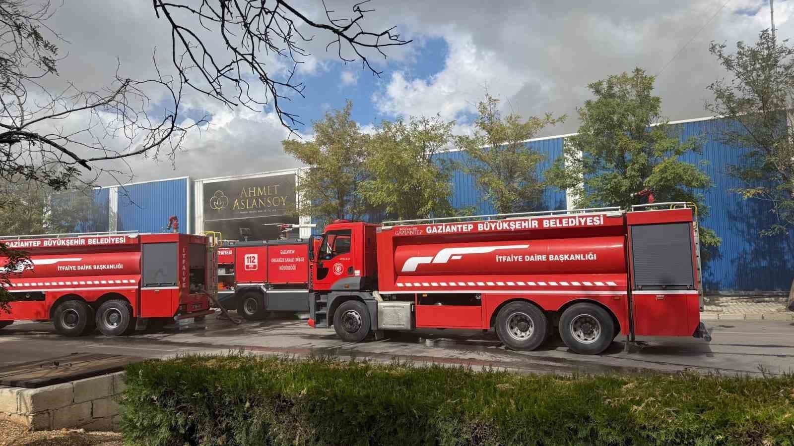 Gaziantep'te Pamuk Fabrikasında Yangın Paniği