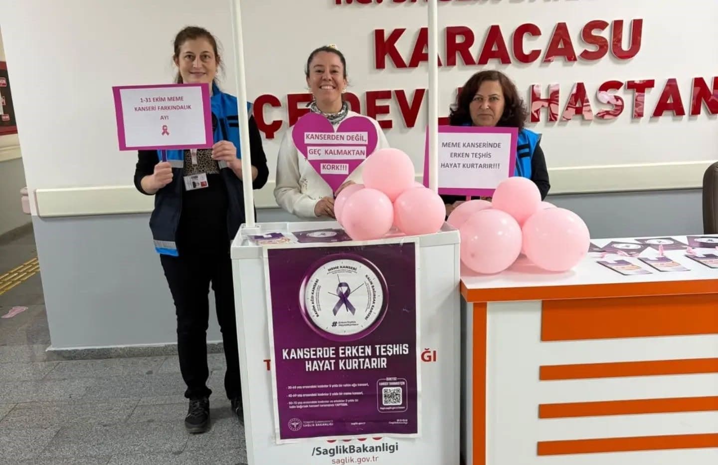 Karacasu'da Meme Kanseri Farkındalık Etkinliği Düzenlendi