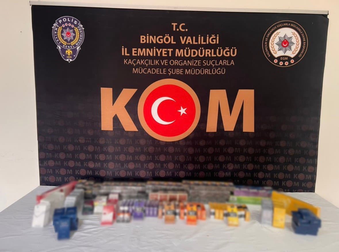 Bingöl’de kaçak sigara operasyonu: Çok sayıda ürün ele geçirildi