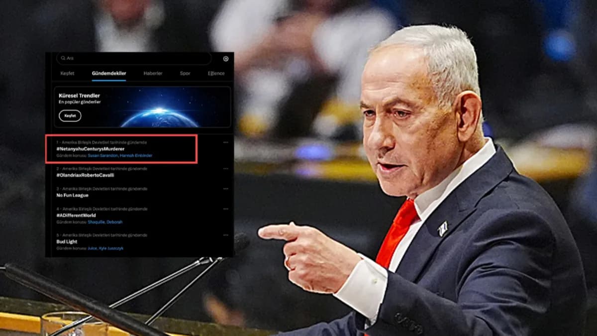 Katil Netanyahu'ya dünya çapında tepki! Sosyal medyada gündem oldu